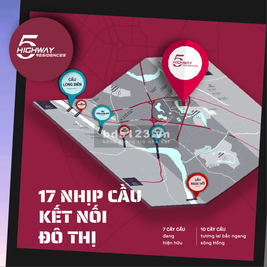 Siêu khủng Highway 5 Residences,hỗ trợ vay 0% , giá chỉ từ 9 tỉ, chiết khấu 9%