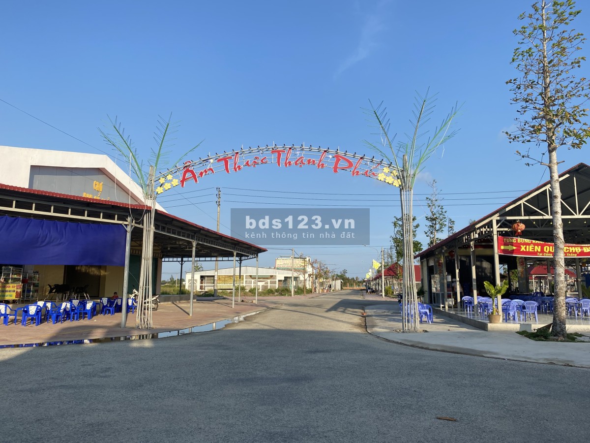 Bán đất nền Bến Tre giá rẻ thị trấn Thạnh Phú chợ mới thổ cư 100%