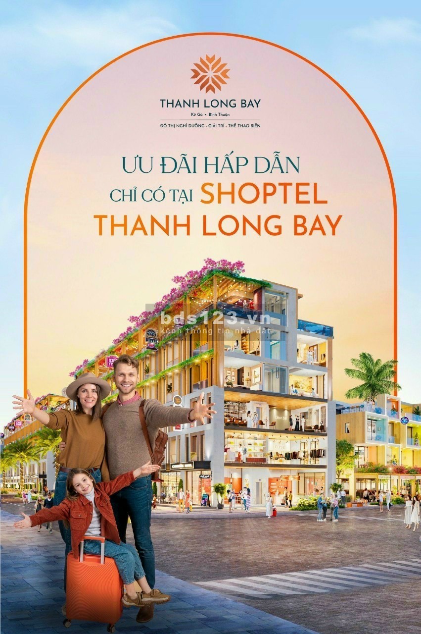Shoptel sở hữu lâu dài thiết kế độc bản chỉ có tại Thanh Long Bay