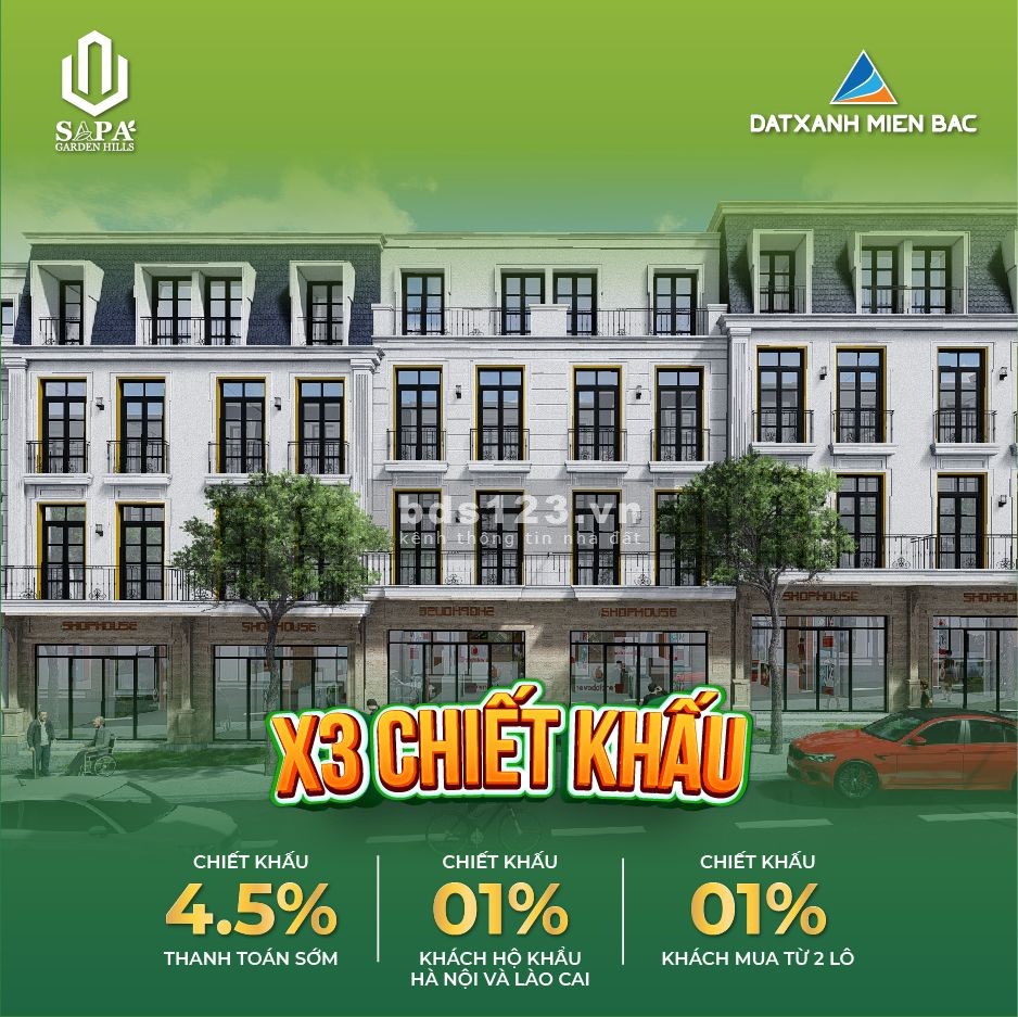 Sapa Garden Hills dự án hiếm hoi đã có sổ đỏ tại Sapa giá tốt