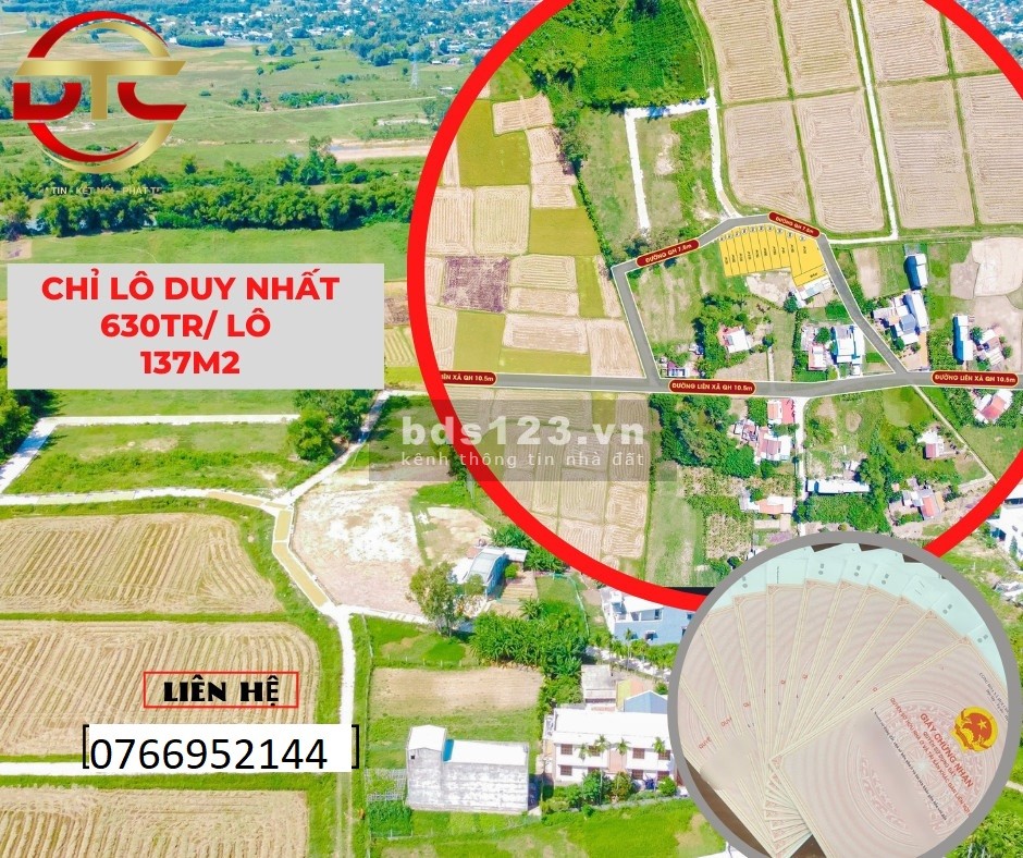 Chỉ từ 600tr - sở hữu ngay 1 lô đất. Nằm ngay trung tâm xã điện tiến giáp ranh đà nẵng.
