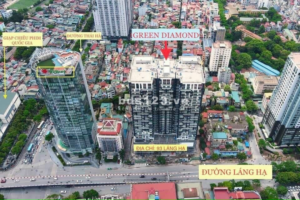 Bằng giá chuẩn đợt 1 căn 2 pn 7.8 tỷ, ký trực tiếp chủ đầu tư Green Diamond 93 Láng Hạ