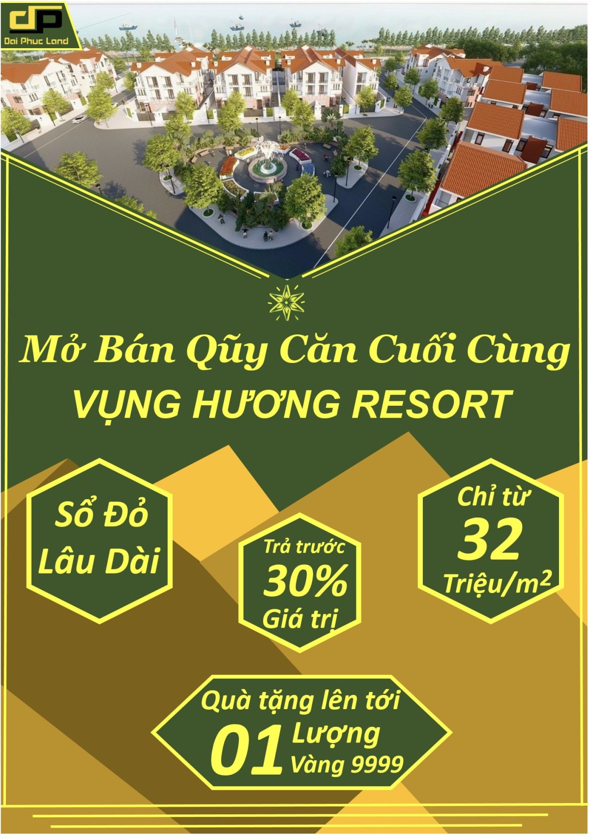 Đất nền dự án Vụng Hương Resort - Sở hữu lâu dài - View trực diện biển - Giá đẹp so