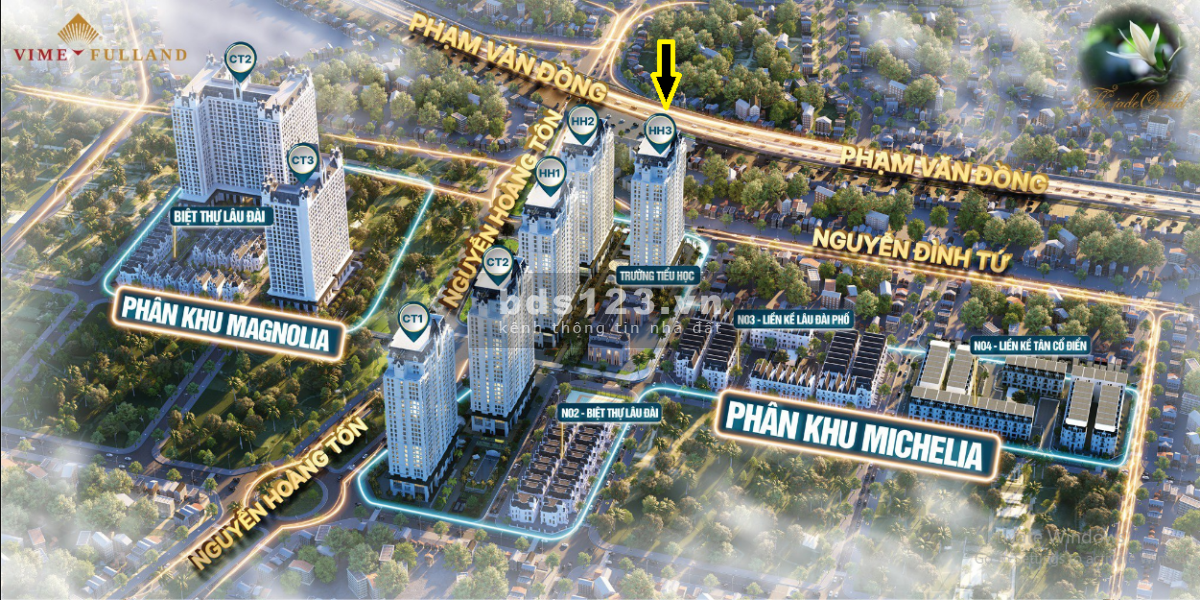 Chính chủ bán căn góc 2 PN toà HH3 dự án The Jade Orchid Phạm Văn Đồng