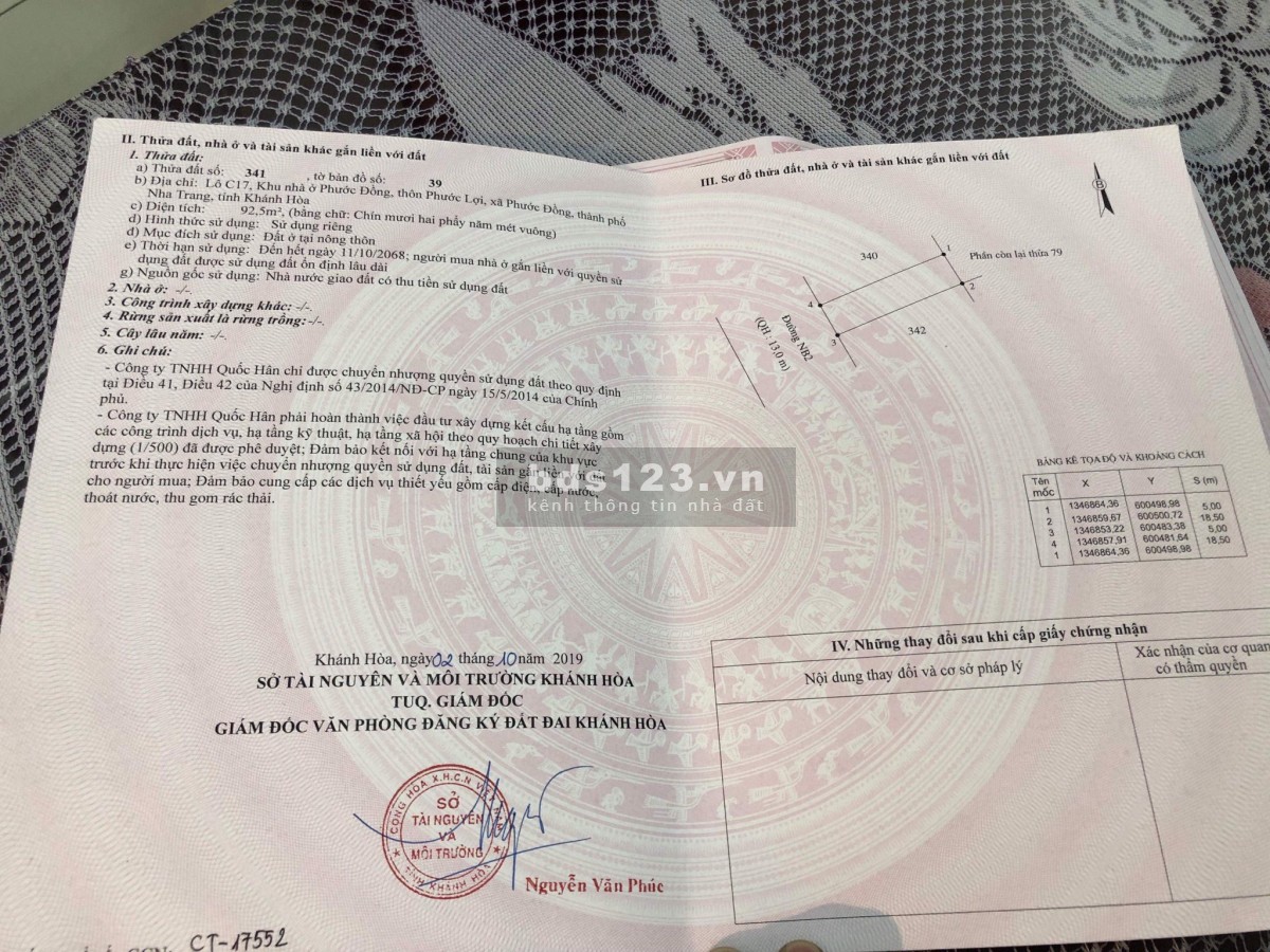 Độc quyền đất nền dự án Phước Đồng, suất ngoại giao giá siêu tốt chỉ từ 1,3 tỷ/nền.