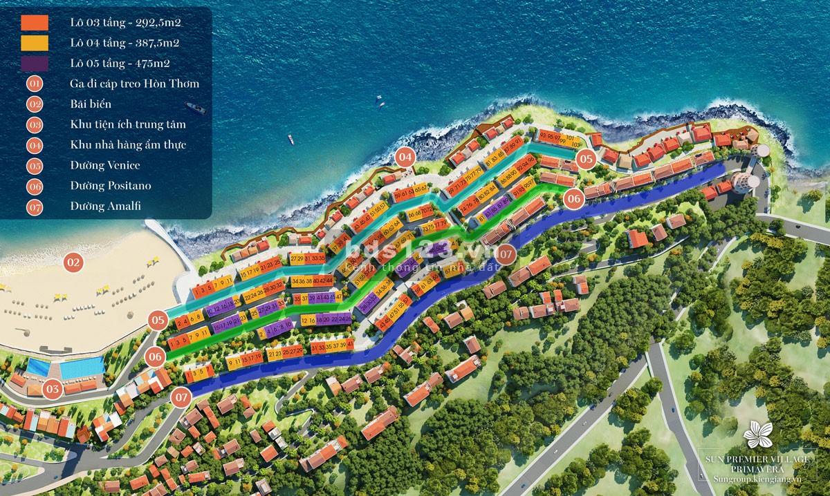 Chuyển nhượng căn Ama41 chính chủ 5 tầng Sun Premier Village Primavera - Phú Quốc giá tốt