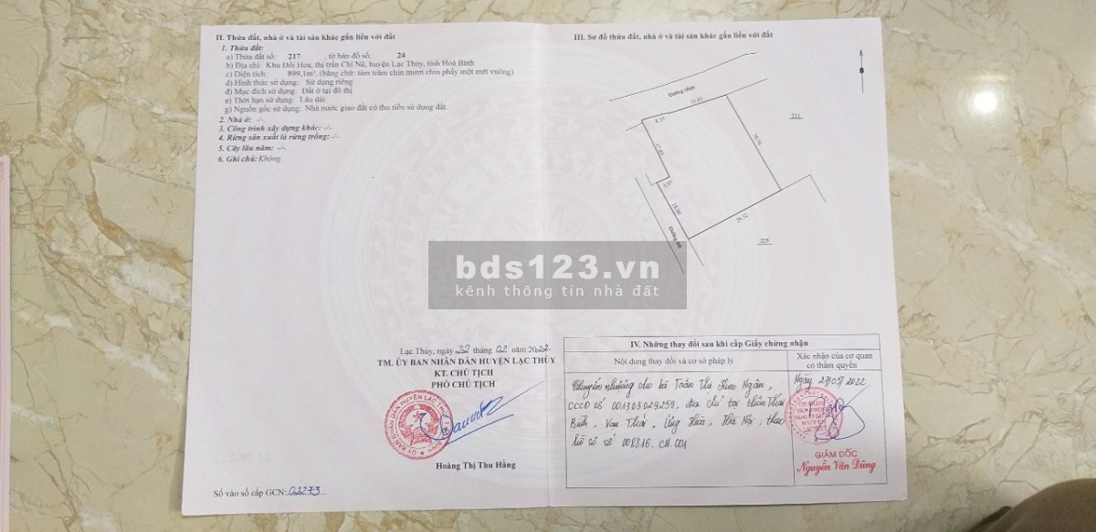 Cực phẩm cho các nhà đầu tư, 889.1m2 Chi Nê, Lạc Thủy, Hòa Bình giá 7.1tỷ