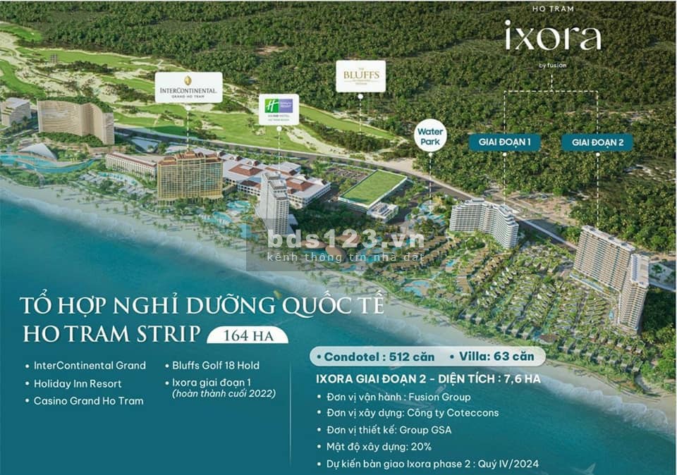 Bán Thu Hồi Vốn 18 Tỷ(Bằng giá HĐ) Ko Chênh. Garden Villa Ixora Hồ Tràm GĐ1, DT 342m2, 3PN