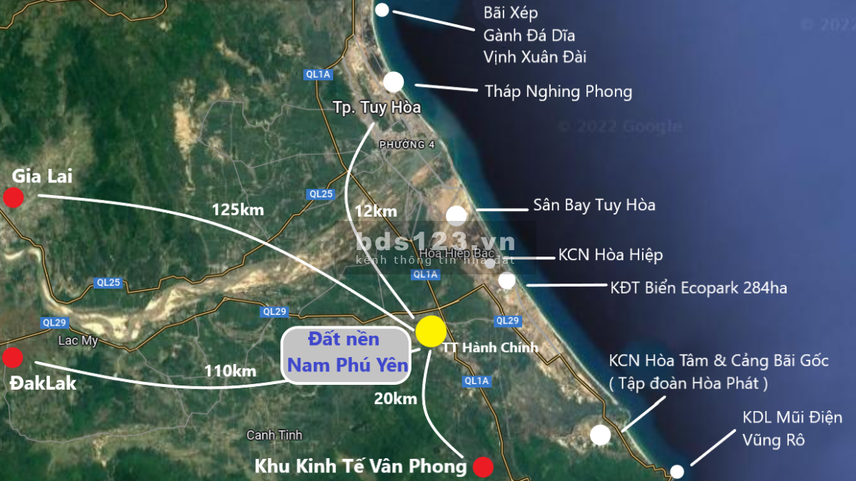 Bán lại lô đất ngay thị xã Đông Hoà, Nam Phú Yên trúng đấu giá chênh 100 triệu đồng