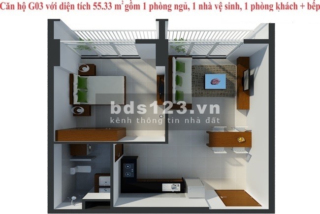 Quà tặng Cha Mẹ! Căn hộ Conic Skyway diện tích 57m2 đã có sổ