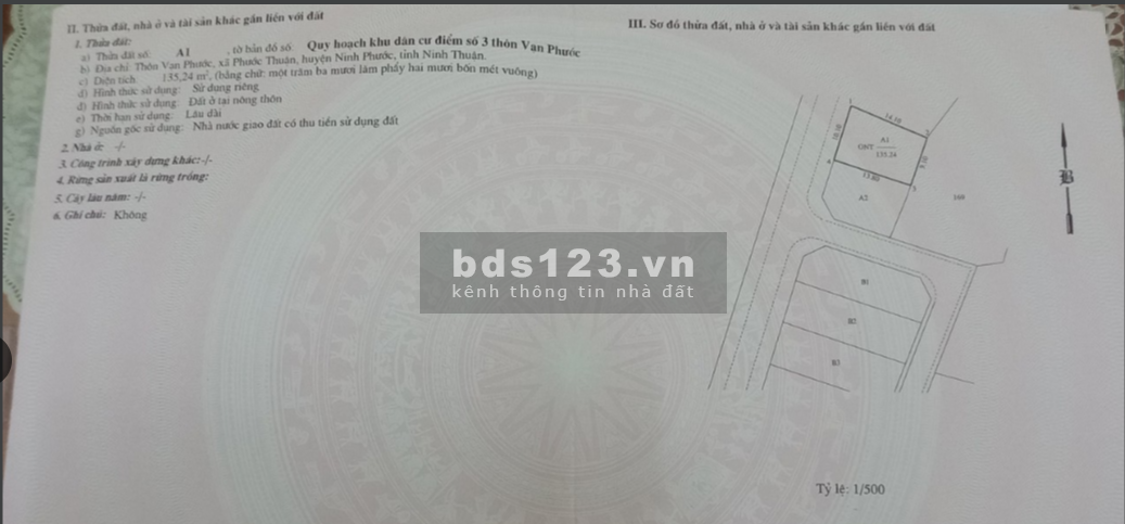 Cần bán 2 lô đất ở Vạn Phước, Ninh Thuận giá mềm, phù hợp đầu tư