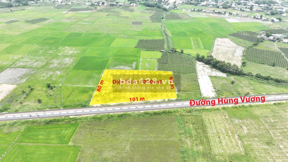 Đất Mặt Tiền Đường Hùng Vương tuyến đường dọc biển trung tâm T.x LaGi