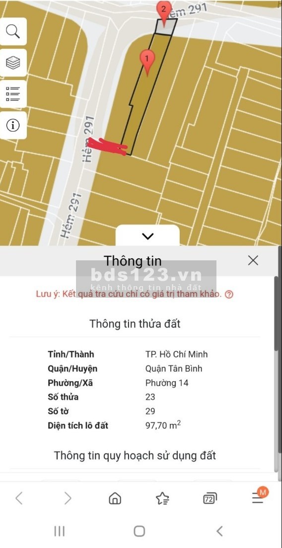 Bán nhà hẻm 291 Trường Chinh, Tân Bình - 0909550061