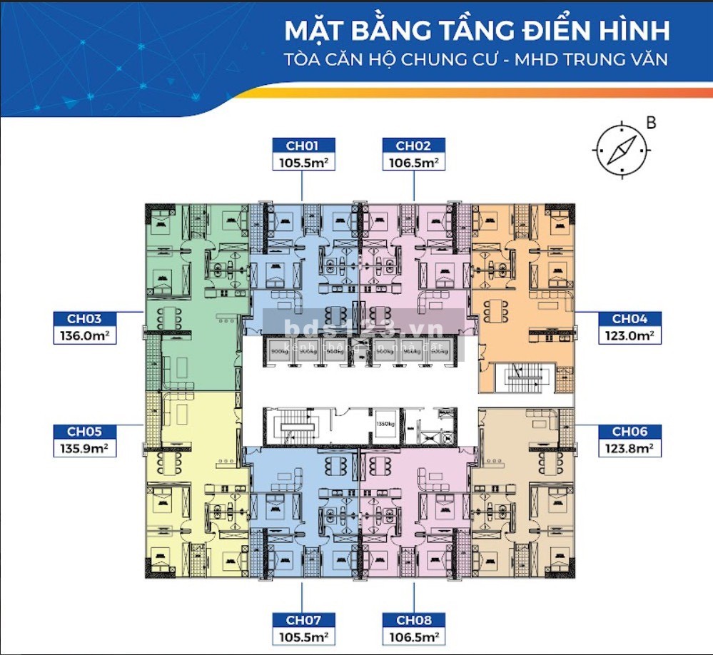 Cần bán suất ngoại giao 3pn DT 106m giá rẻ tại MHD Trung Văn