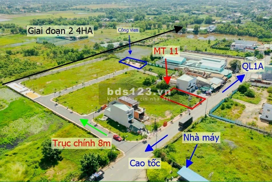 Bán đất nền sổ hồng riêng huyện Bình Chánh giá 3.3 tỷ đầu tư sinh lời