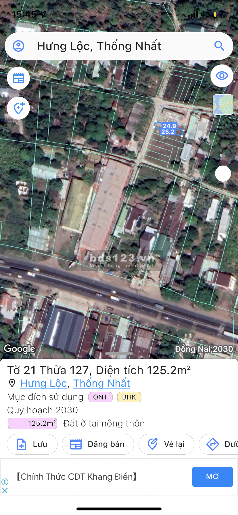 Mở bán lô đất nền, KCN Dầu Giây giá rẻ, sinh lời, pháp lý rõ ràng