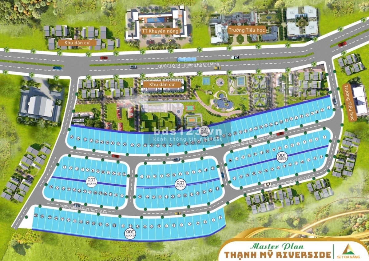 Đất nền TT Thạnh Mỹ Riverside ra đời đúng thời điểm cho nhà đầu tư chỉ 700 TR với quy mô 150 nền