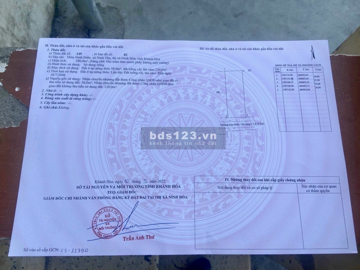 Ninh Điền - Ninh Thọ em còn lô ngang 10m, đường QH20m giá tốt