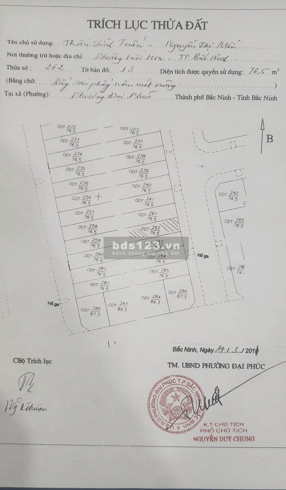 Chính chủ bán đất làn 2 Bình Than- Nguyễn Đăng Đạo lh 0356168335