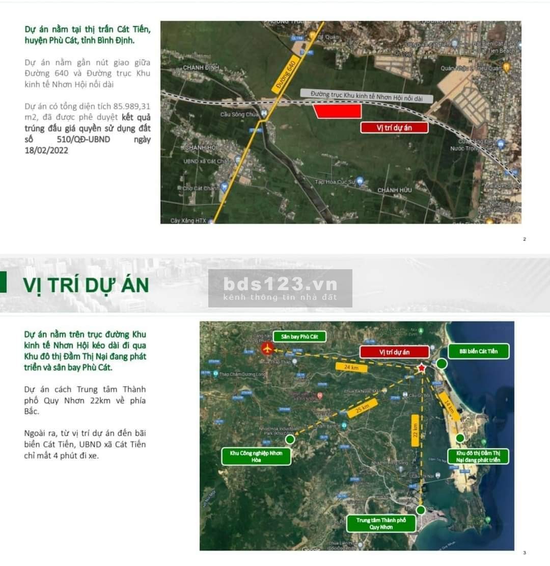 Đất nền đợt 1 Central Avenue Cát Tiến- BIM Group tại Bình Định