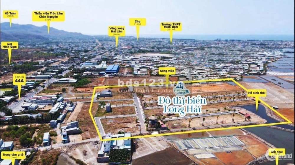 Còn 1 Lô Duy Nhất MT Tỉnh Lộ 44A DT 132m2 tc 100m SHR Giá 1tỷ550