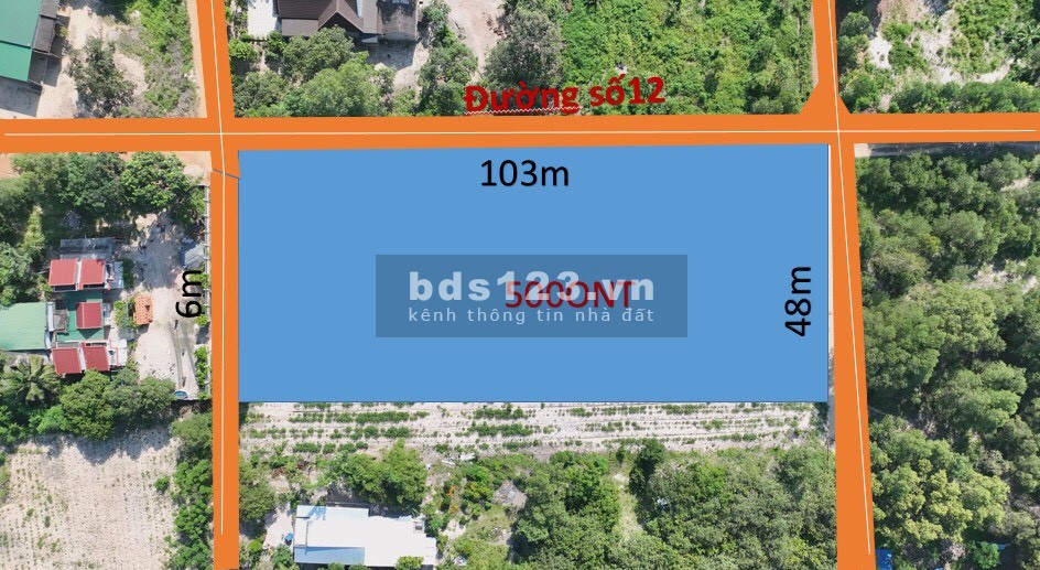 Cực hiếm lô đất 100x48m 3 mặt tiền sau chợ Sơn Mỹ vị trí đẹp
