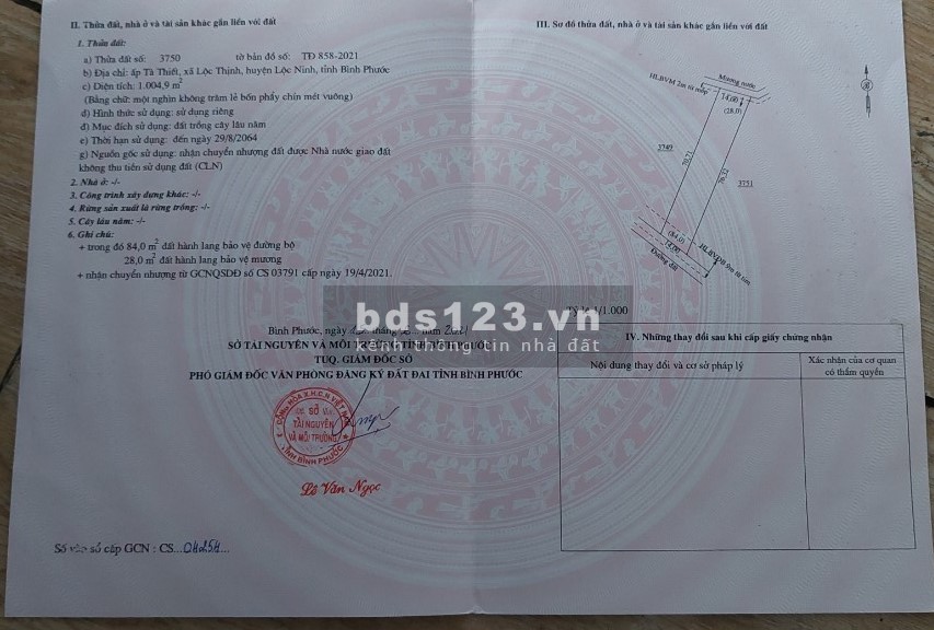 Gia đình muốn bán gấp lô đất sào chính chủ sổ hồng riêng sẵn