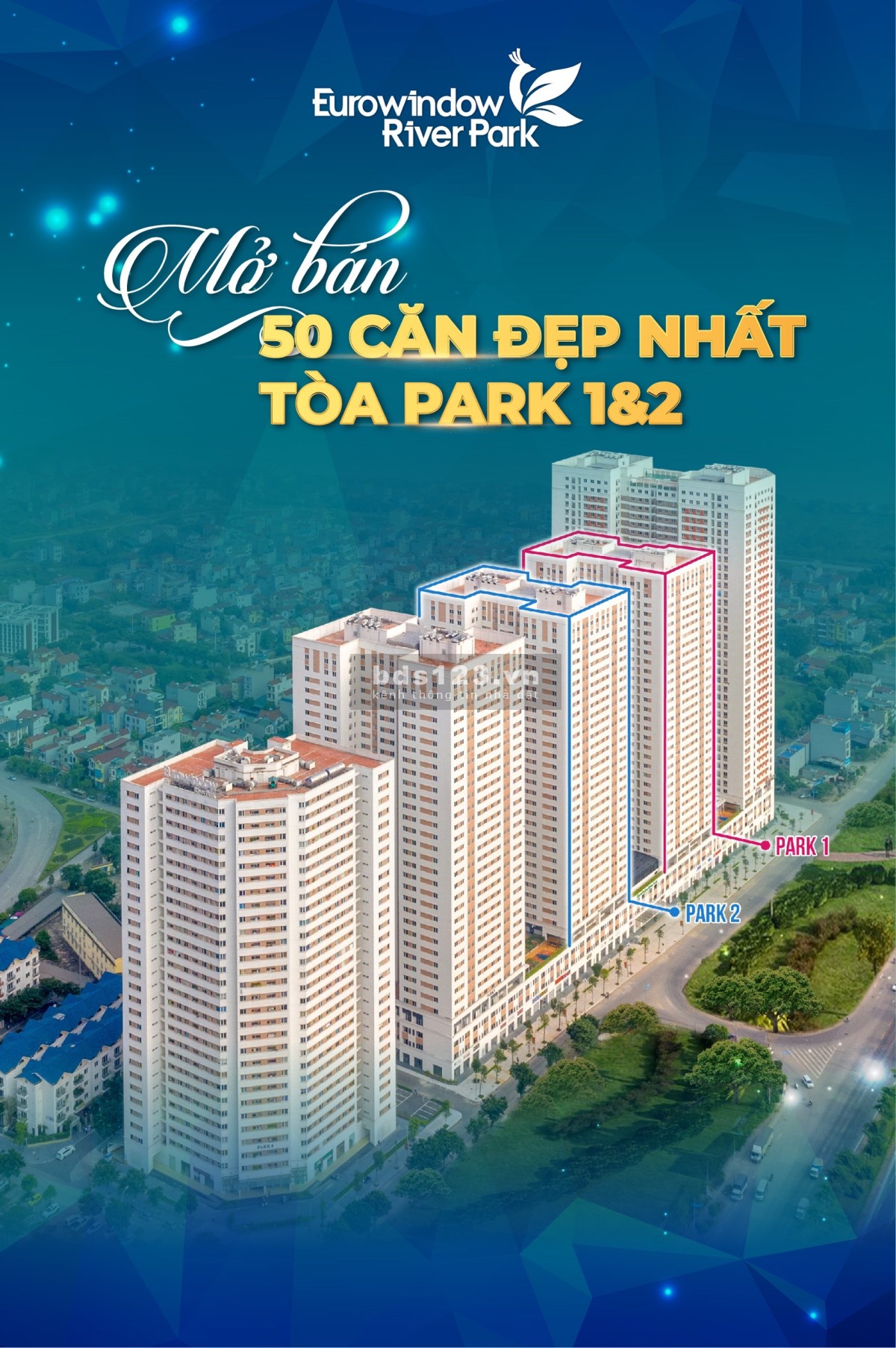 Bán căn ngoại giao 3PN diện tích 77m2 đẹp nhất dự án Eurowindow. Tầng cao view thoáng
