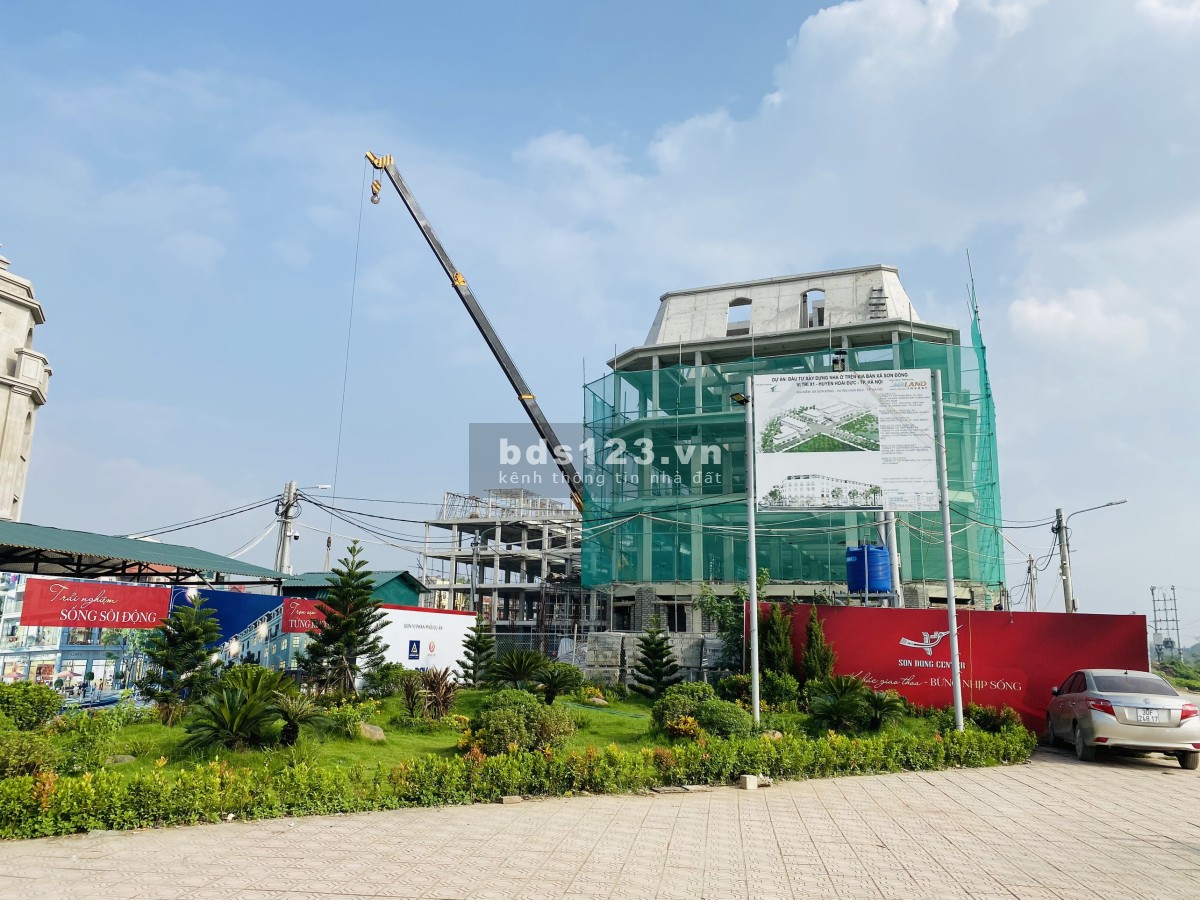 Bán shophouse 5 tầng, mặt đường lớn 22m dự án Sơn Đồng Center, CK 8%, cam kết thuê lại 12 tháng
