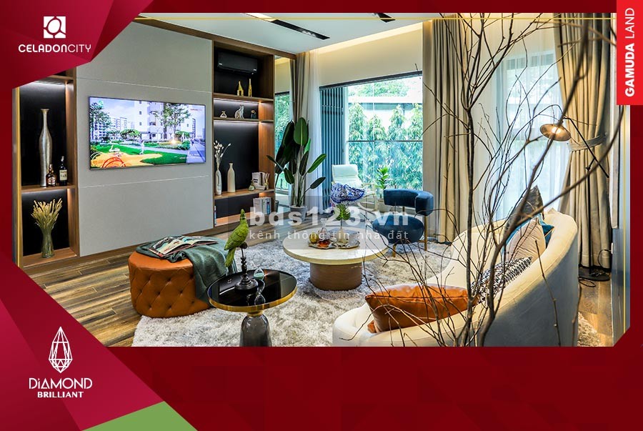 Bán gấp 3PN, DT 112M2, Diamond Brilliant-Celadon City, Hướng Đông Nam, giá gốc 5 tỷ7, chênh hấp dẫn.