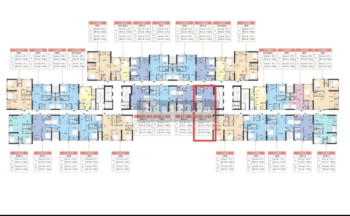 Bán căn 1pn+1 dt 43m2, công năng như căn 2pn giá 18xx tại Vinhomes Smart City Tây Mỗ