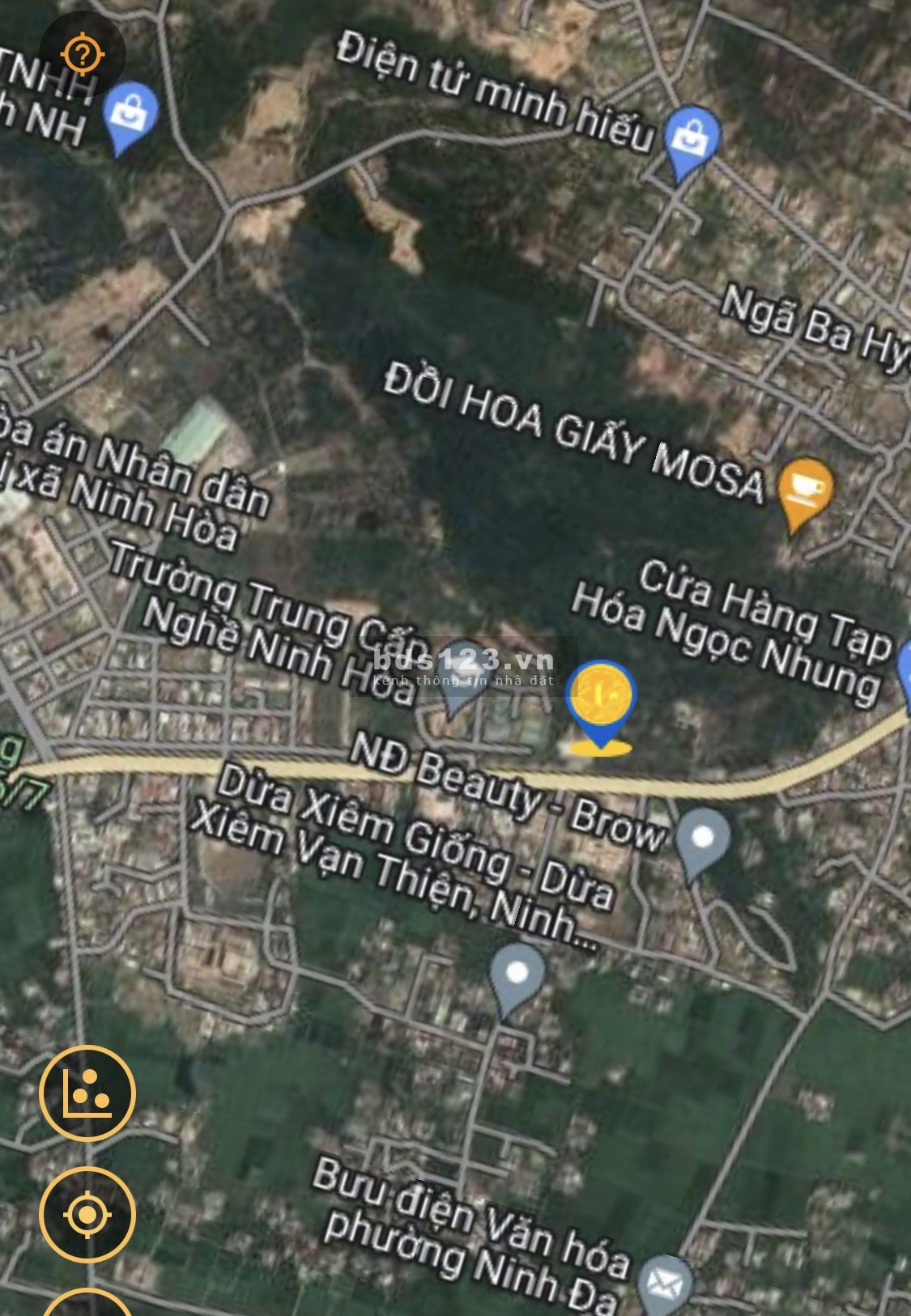 Bán đất mặt tiền đường quốc lộ 1A Ninh Hiệp Ninh Hoà