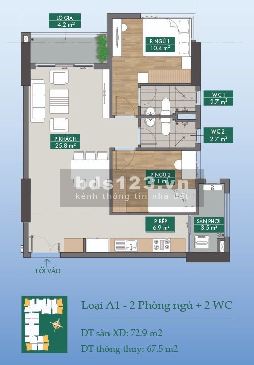 Bán căn hộ 2PN Phú Đông Sky Garden phạm văn đồng, chiết khấu 4% - 9%, chỉ TT 0,5%/tháng