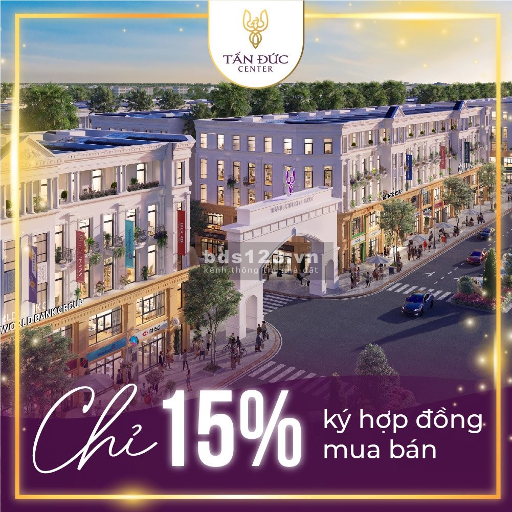Lô ngoại giao sau cổng dự án Tấn Đức center ngân hàng hỗ trợ vay
