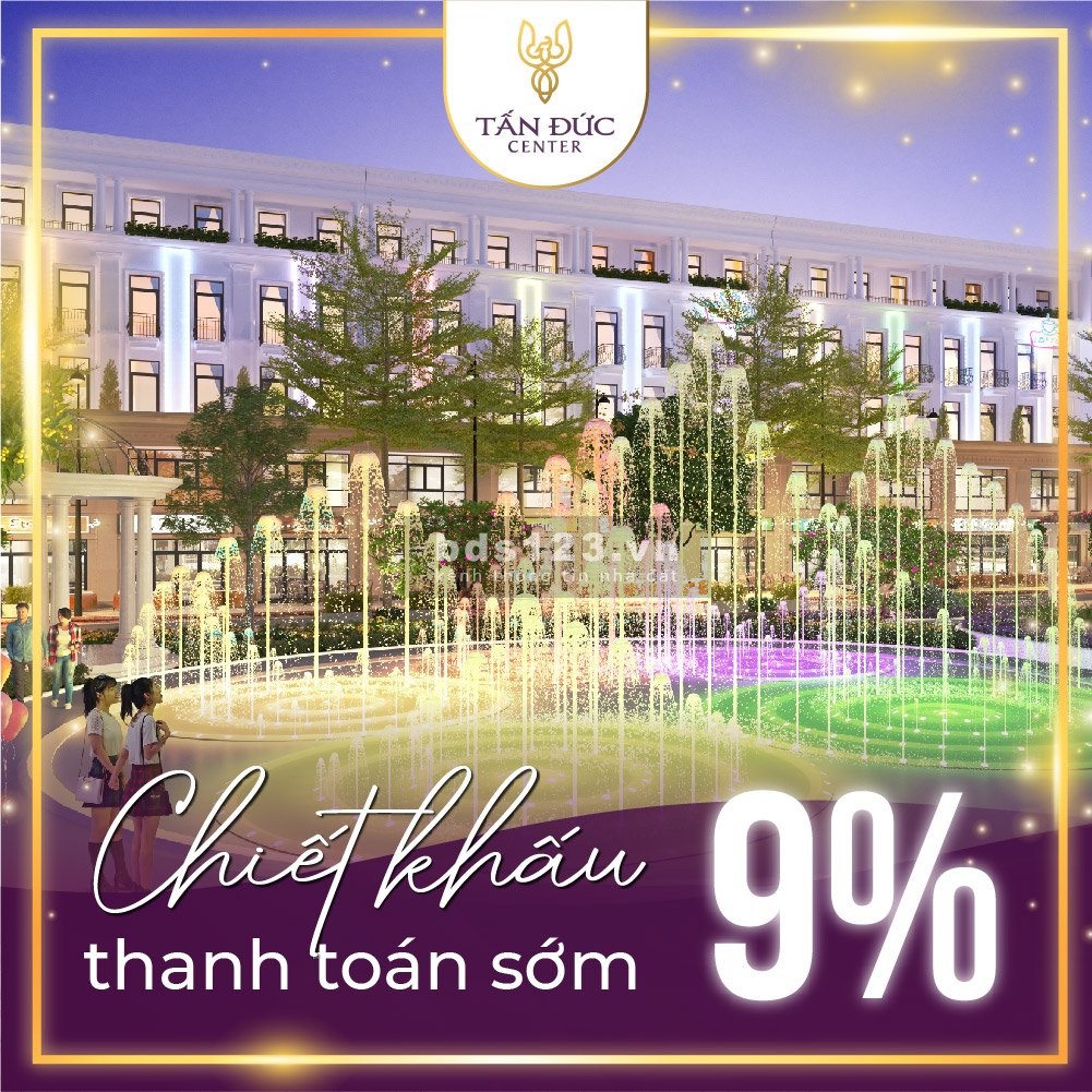 Lô ngoại giao sau cổng dự án Tấn Đức center ngân hàng hỗ trợ vay