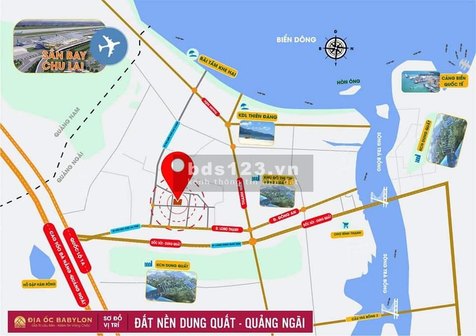 Ra mắt giỏ hàng 20 nền đất giá rẻ gần khu công nghiệp Dung Quất