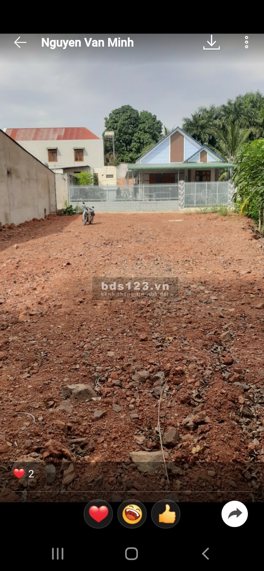 Bán đất thổ cư siêu đẹp giáp hai mặt tiền đường nhựa lh 0961562120