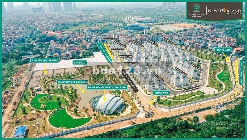 Bán biệt thự đơn lập Vinhomes Green Villas Nam Từ Liêm dt 235m2, giá ưu đãi