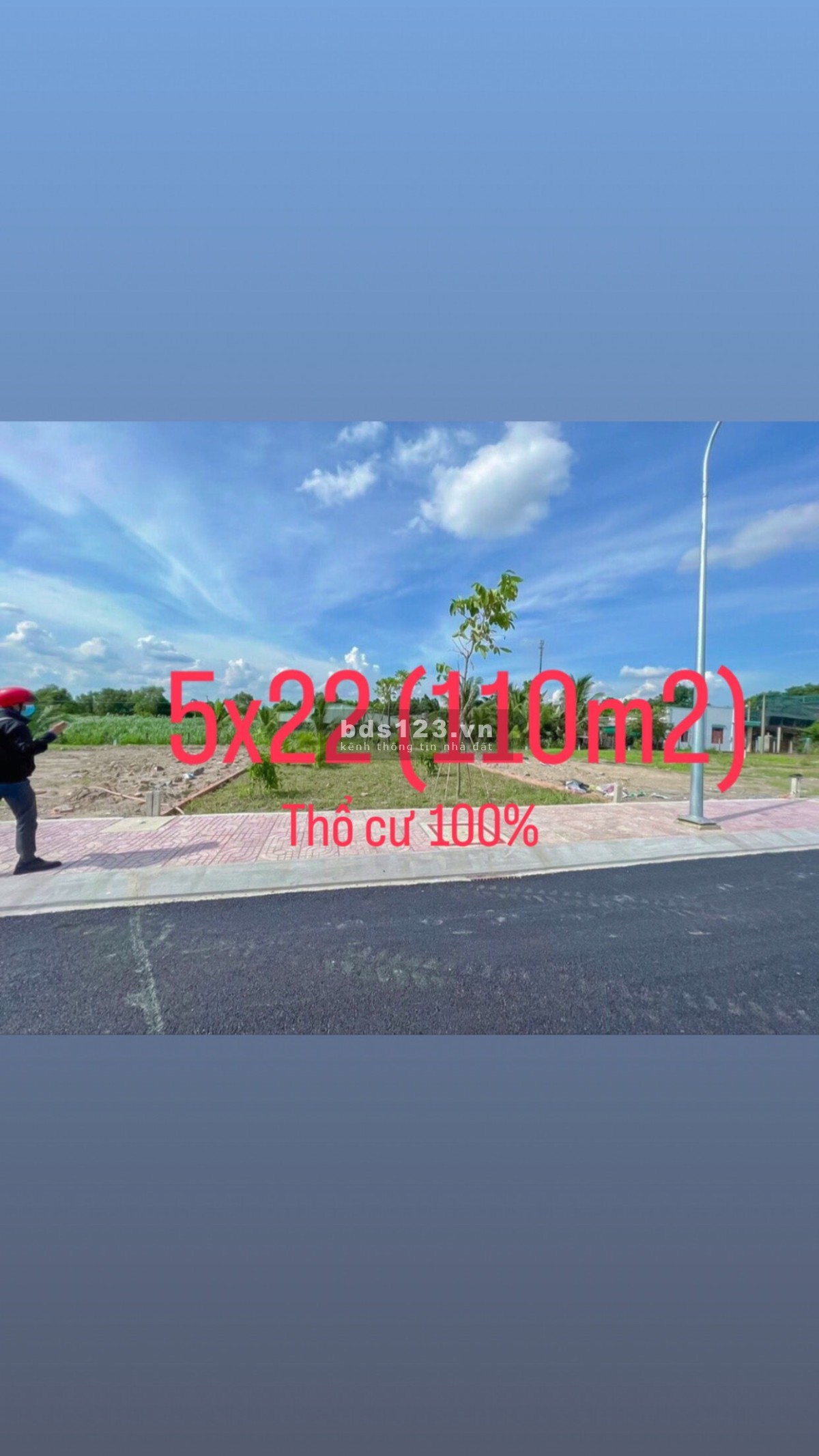 2 lô đất duy nhất diện tích 110m2, giá 760 triệu, sát thị trấn Củ Chi