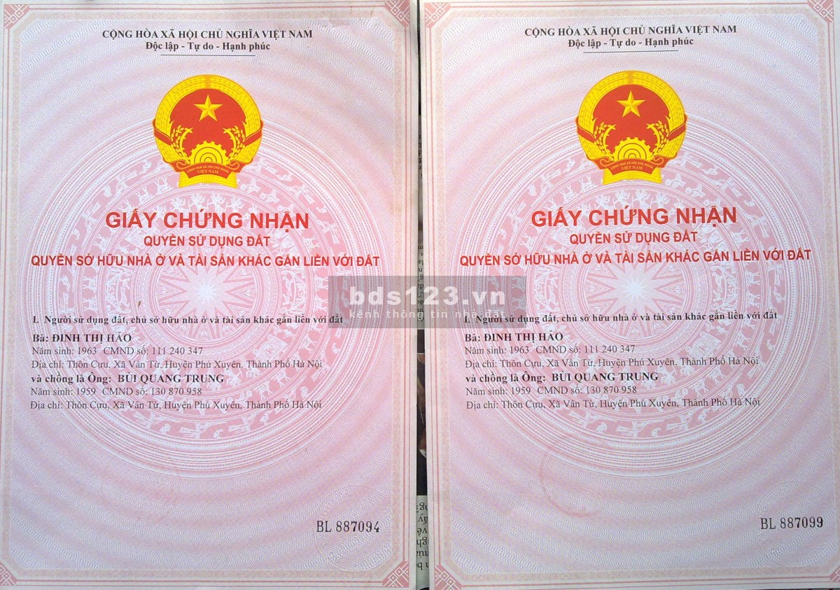 Chính chủ bán đất ao ở thôn Cựu Vân Từ Phú Xuyên Hà Nội