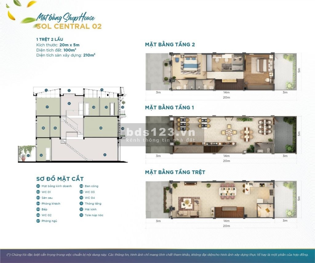 1trệt 2lầu 5x20 phù hợp kinh doanh tất cả ngành nghề hoặc đầu tư tại The Sol City