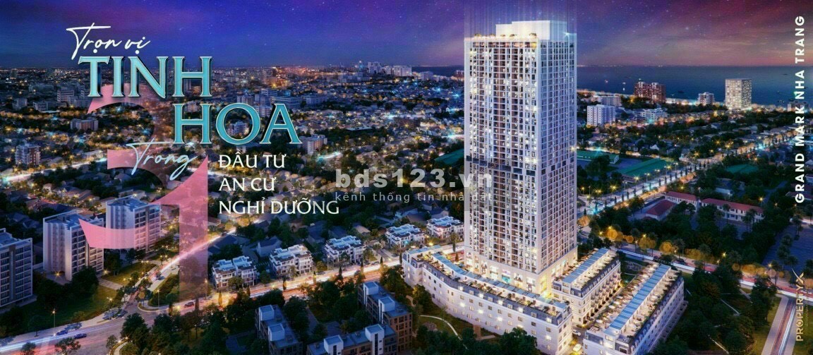 Grand mark Nha Trang giá chỉ từ 42 triệu/m2, lợi ích 3 trong 1 đầu tư an cư nghỉ dưỡng
