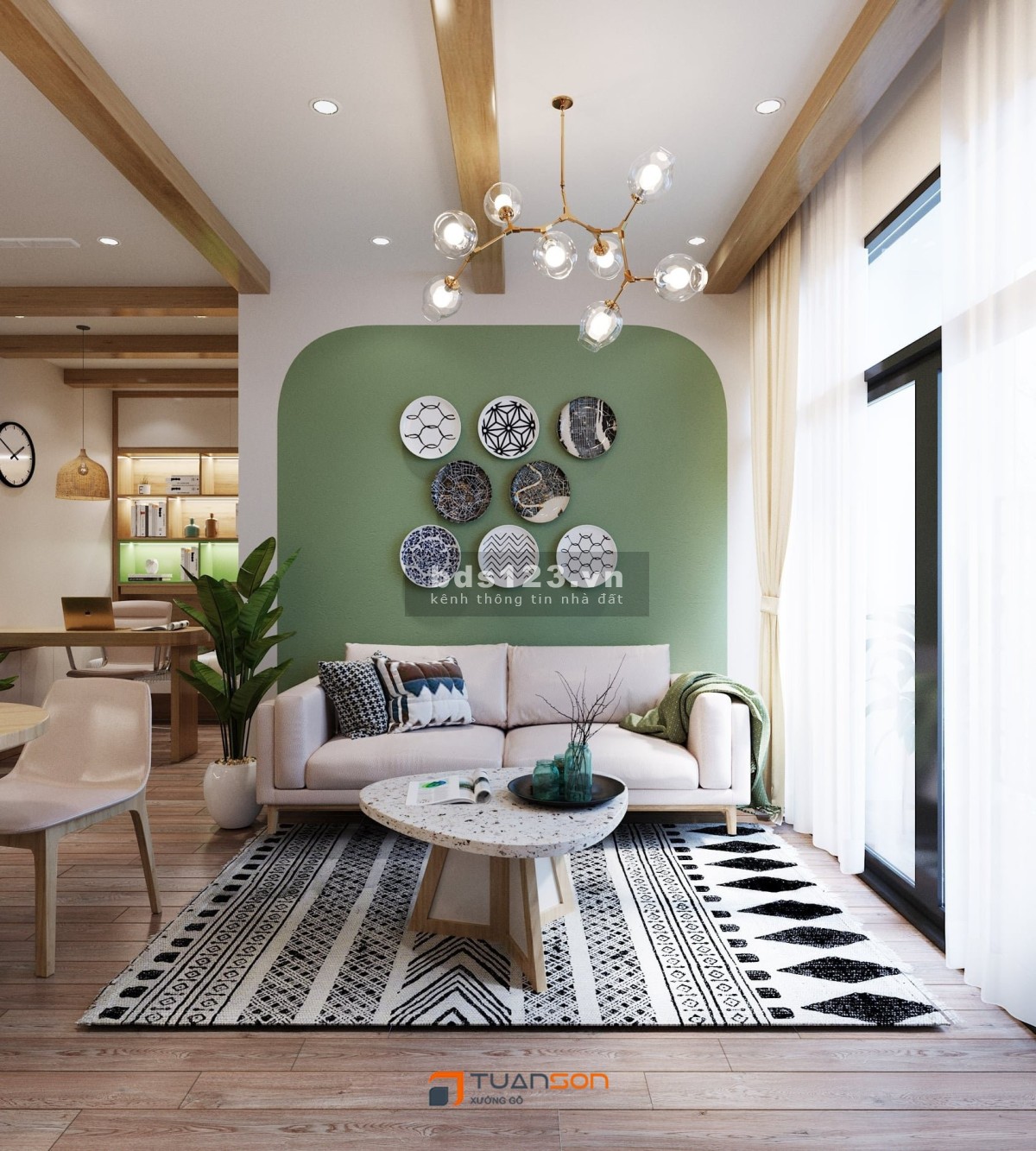 Cần tiền nên bán gấp căn 2N 68m2 full NỘI THẤT view đẹp, tầng trung thoáng mát