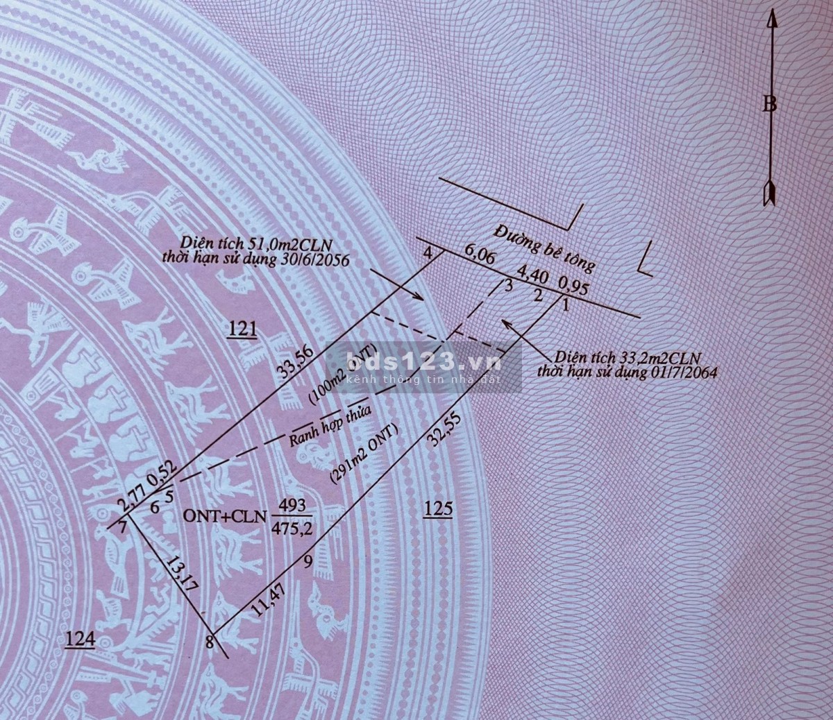 Đất Kế UBND, Chợ, Trường Cấp 1, 2, Khu Dân Cư Hiện Hữu Đông Đúc, Đất đẹp, nỡ hậu