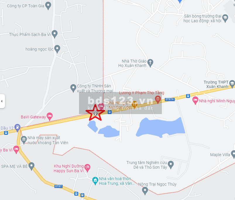 Cần bán đất thổ cư tại Xuân Khanh, Sơn Tây Hà Nội, đầy đủ giấy tờ