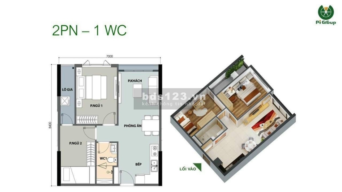 Chính chủ bán Căn hộ Chuẩn Resort PICITY HIGH PARK 58m2 tầng 8