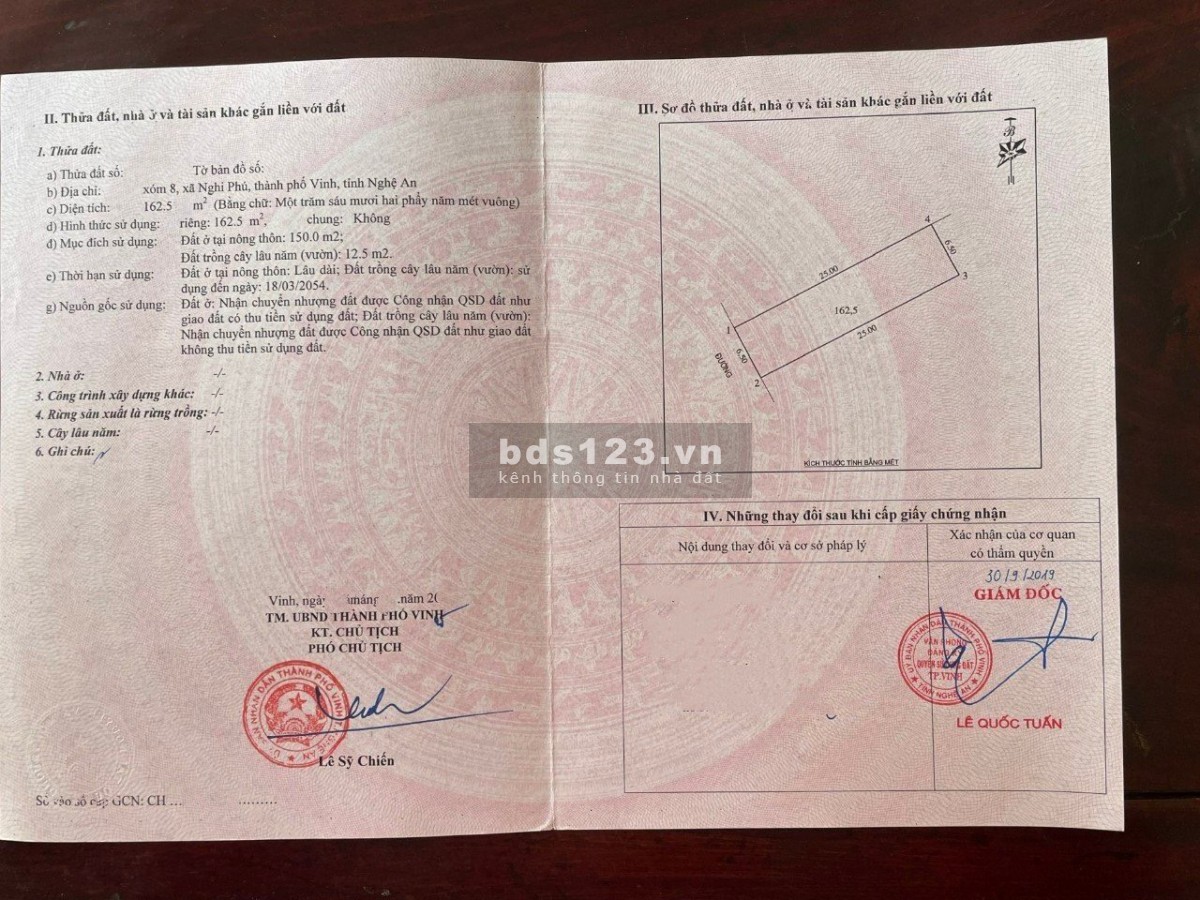 Bán đất Nghi Phú Vinh Nghệ An giá đường 9M giá chỉ hơn 18 triệu/m2