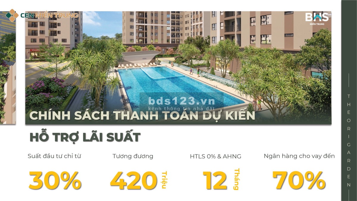 Chỉ với 1 tỷ sở hữu hộ khẩu Đà Nẵng, The Ori Garden sổ đỏ lâu dài