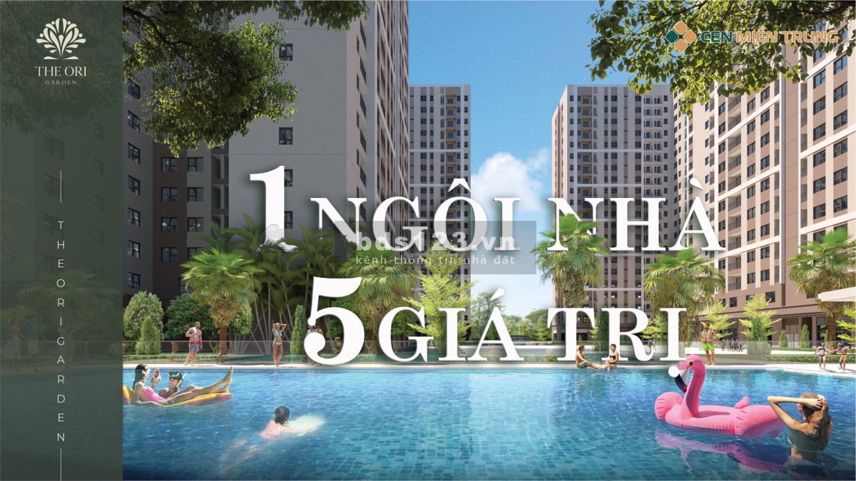 Chỉ với 1 tỷ sở hữu hộ khẩu Đà Nẵng, The Ori Garden sổ đỏ lâu dài