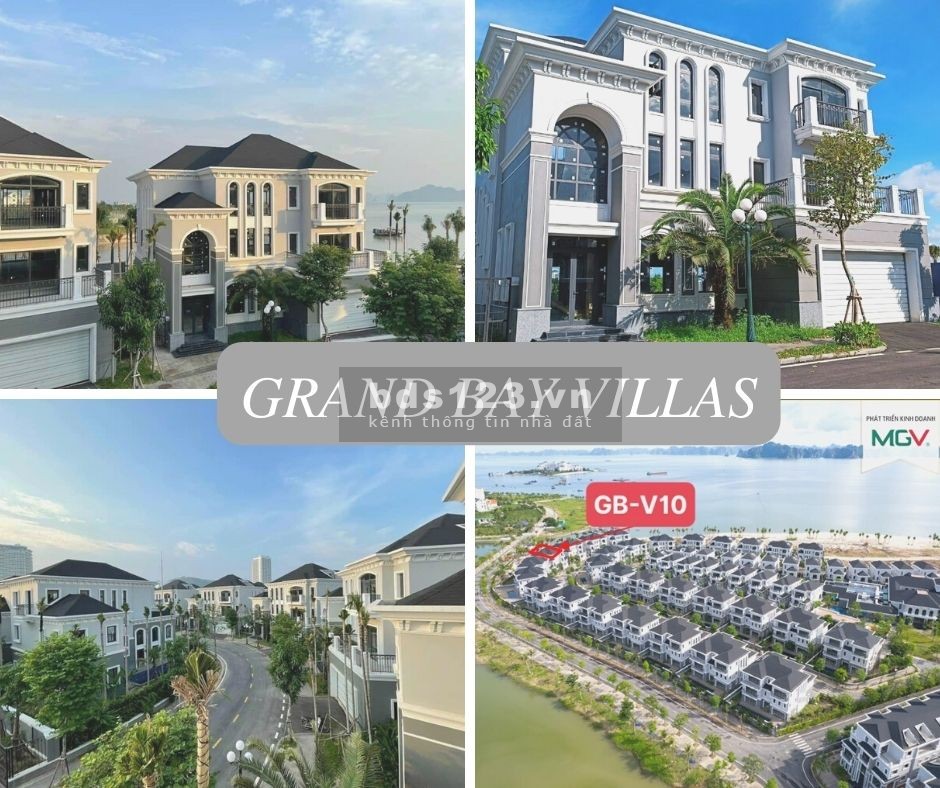 GRAND BAY HALONG VILLAS sang trọng sổ lâu dài bãi biển riêng bể bơi, sân vườn KĐT khép kín